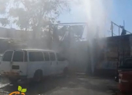  بالفيديو: انفجار أنبوب مياه رئيسي في مدينة يافا 